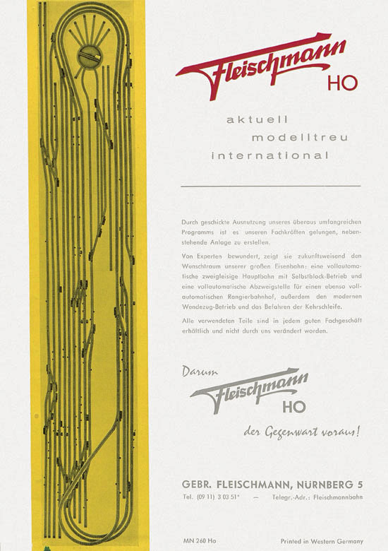 Fleischmann Katalog H0-Neuheiten 1961