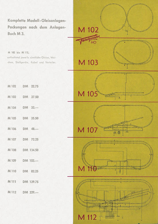 Fleischmann Katalog H0-Neuheiten 1961