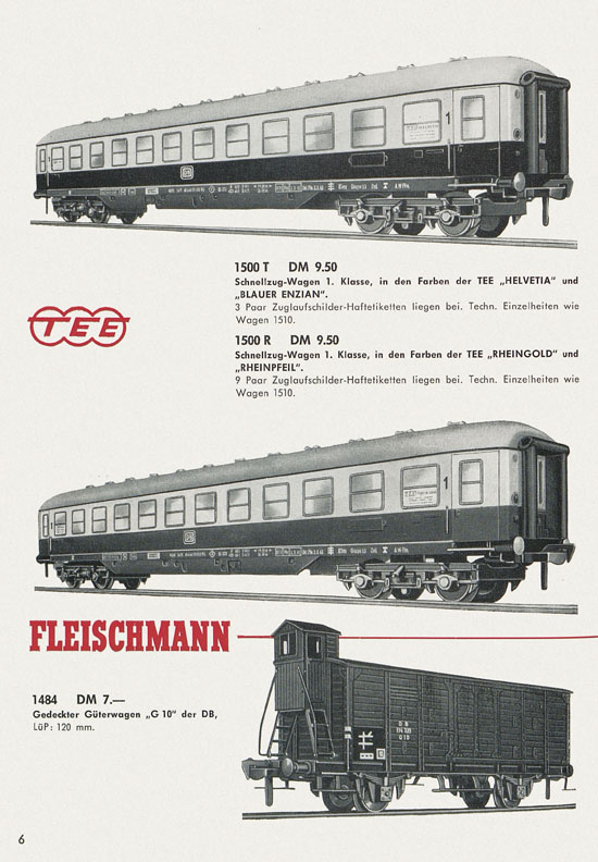 Fleischmann Neuheiten 1966