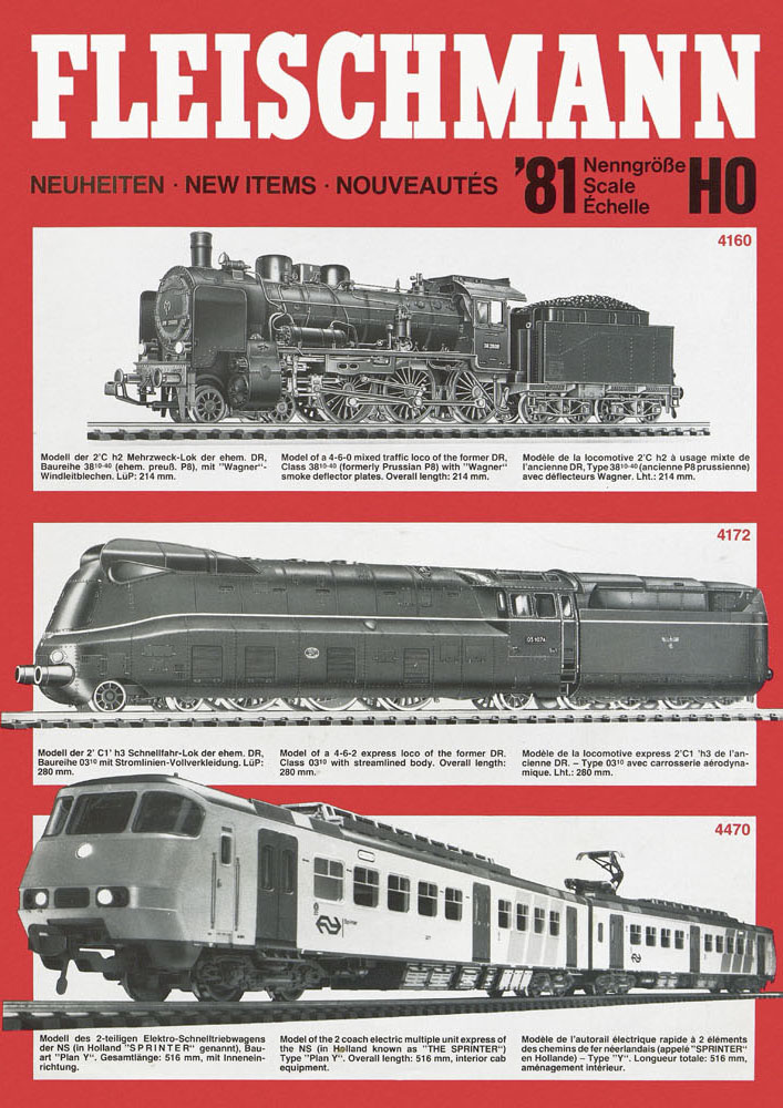 Fleischmann Katalog H0-Neuheiten 1981