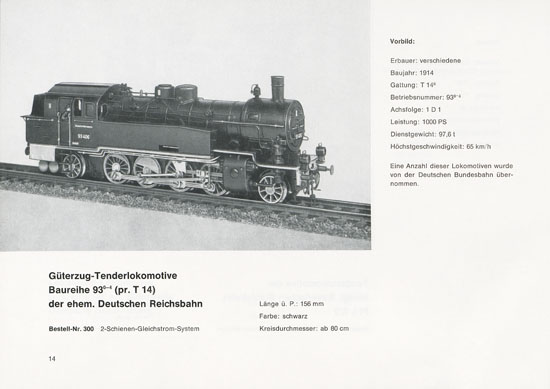 Heinzl Modellbahnen Katalog 1966