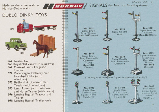 Hornby Dublo catalogue 1963