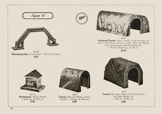 Kibri Katalog Eisenbahn-Zubehör 1950