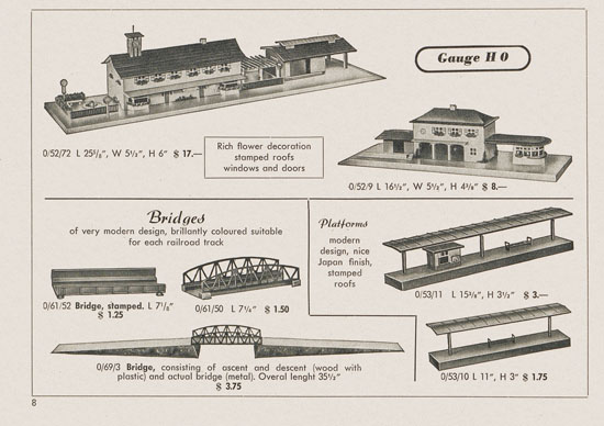 Kibri Railways Accessories catalog 1954