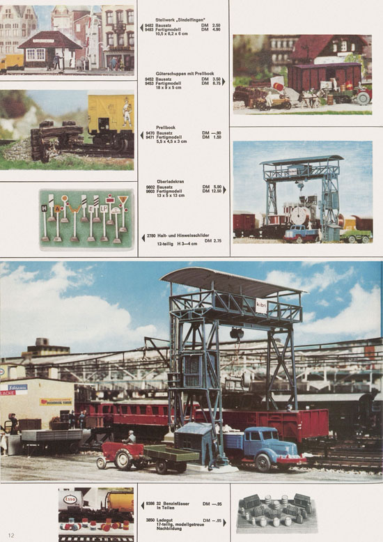 Kibri Katalog Modellbahn-Zubehör 1969-1970