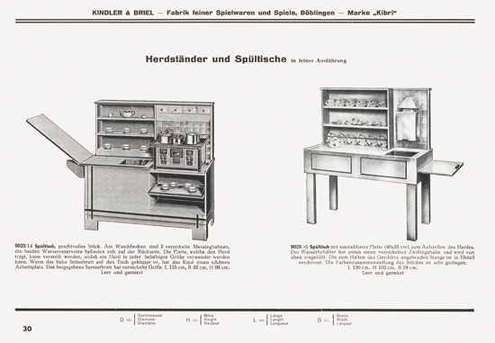 Kibri Spielwaren Katalog 1937