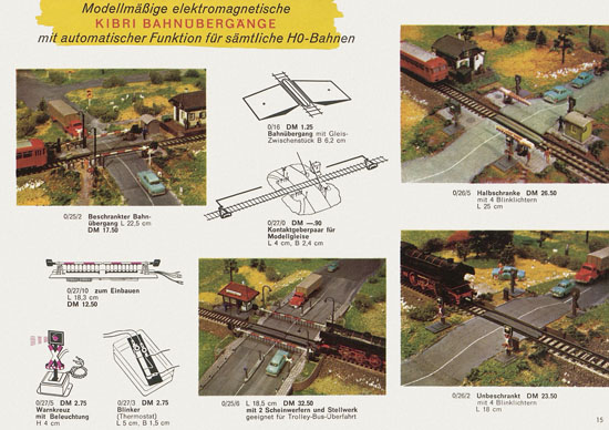 Kibri Modellbahn-Zubehör Spur H0 1961