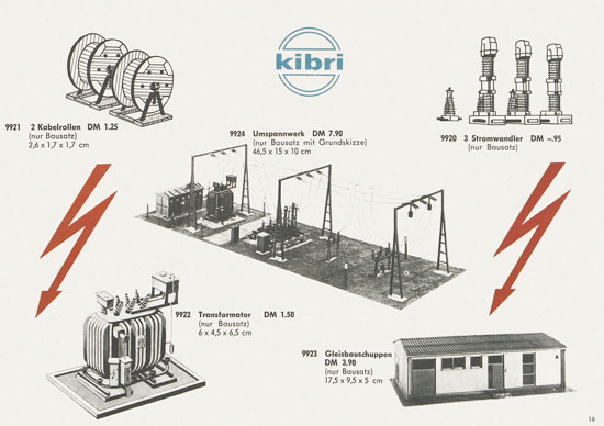 Kibri Modellbahn-Zubehör Spur H0 1962