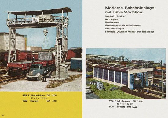 Kibri Katalog Modellbahn-Zubehör Spur H0 1963