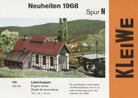 KleiWe Neuheiten Spur N 1968