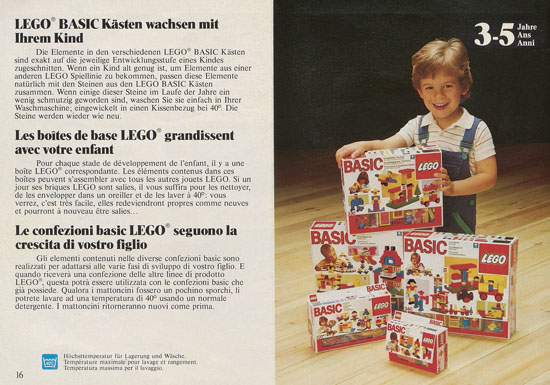 Lego Basic Prospekt 1986