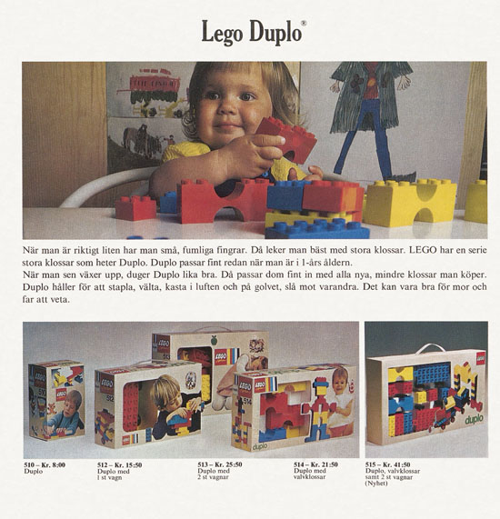 Lego catalogue Sweden 1973