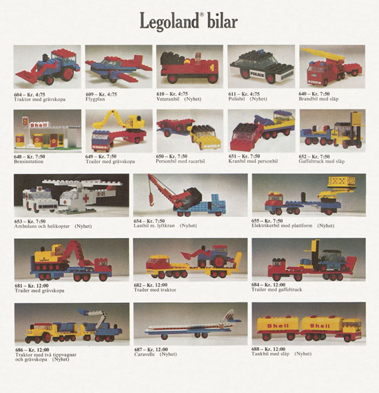 Lego catalogue Sweden 1973