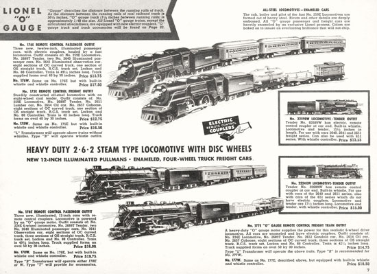 Lionel Katalog 1938, Lionel catalog 1938