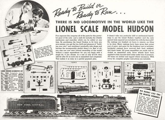 Lionel Katalog 1938, Lionel catalog 1938