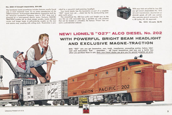 Lionel Consumer catalog 1957