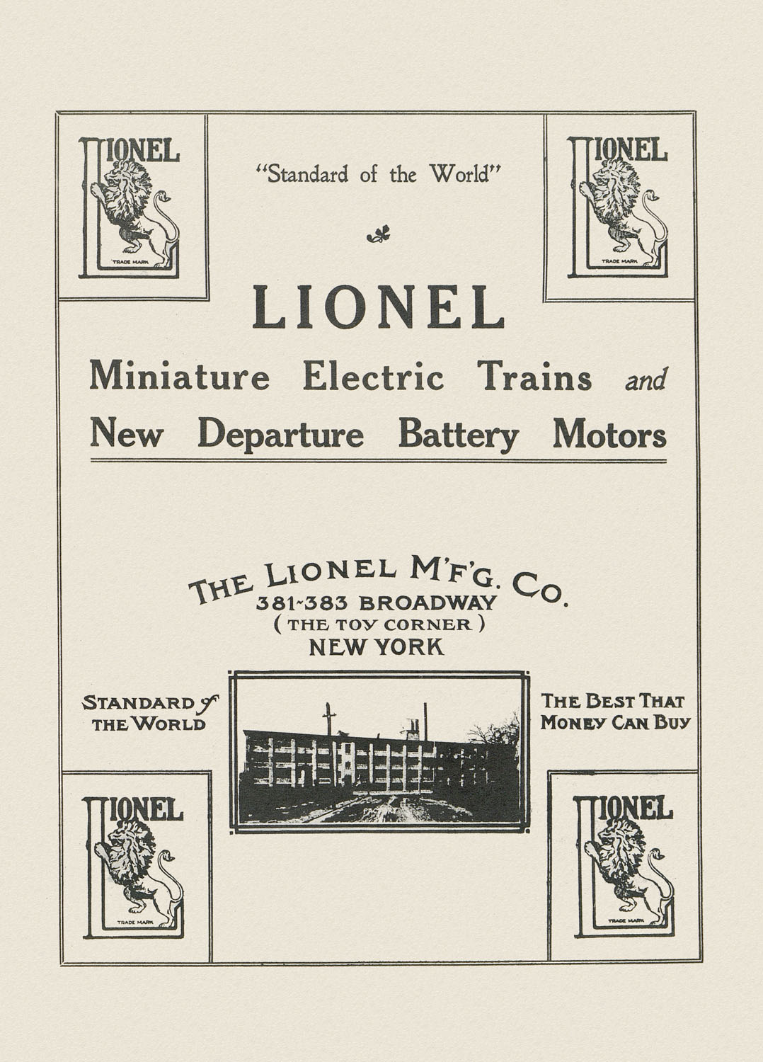 Lionel Katalog 1911