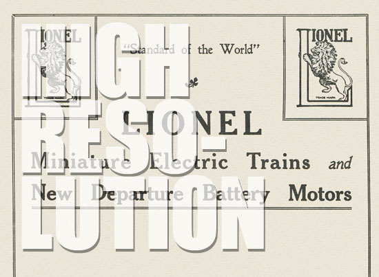 Lionel Katalog 1911