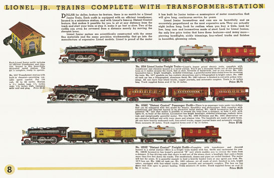 Lionel Trains catalog 1934