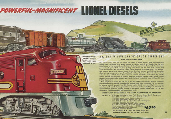Lionel catalog 1949