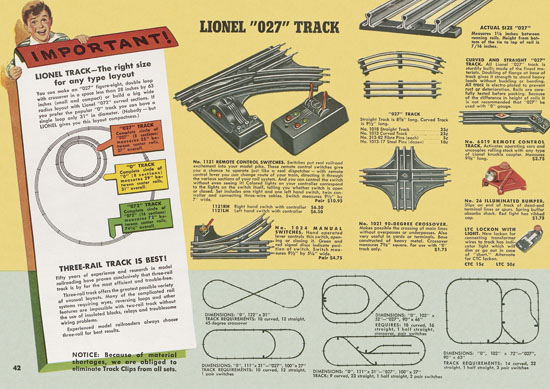 Lionel catalogue 1950