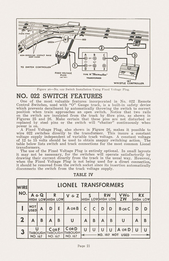 Lionel Instructions for Assembling and Operating 1948