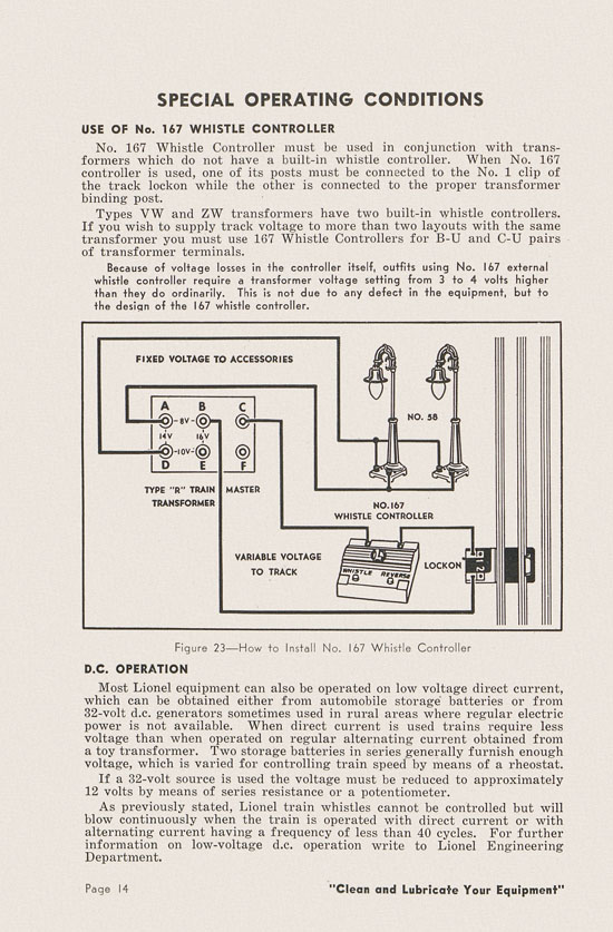 Lionel Instructions for Assembling and Operating 1951