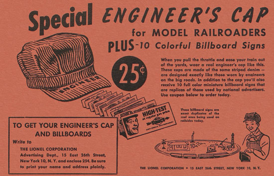 Lionel Instructions for Assembling and Operating 1953