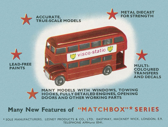 Matchbox Series International Pocket Catalogue 1961