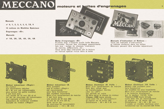Meccano Katalog 1959 français