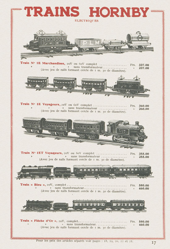 Meccano et Trains Hornby Katalog 1933