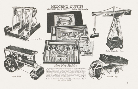 Meccano The Stars send their Message Katalog 1939-1940