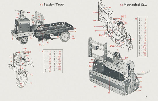 Meccano Book of models 0-1 1962