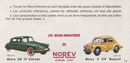 Norev catalogue 1959