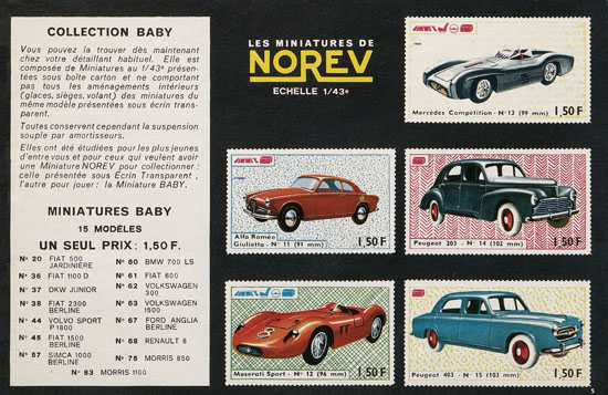 Norev catalogue 1966