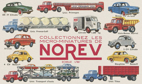 Norev Collectionnez les Micro-Miniatures 1960