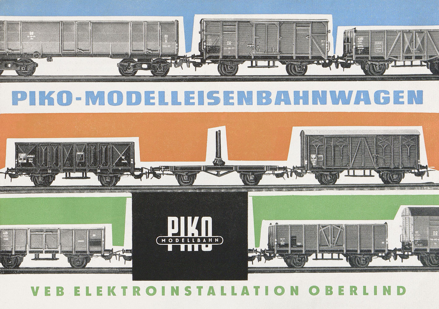 Piko-Modelleisenbahnwagen Katalog 1960