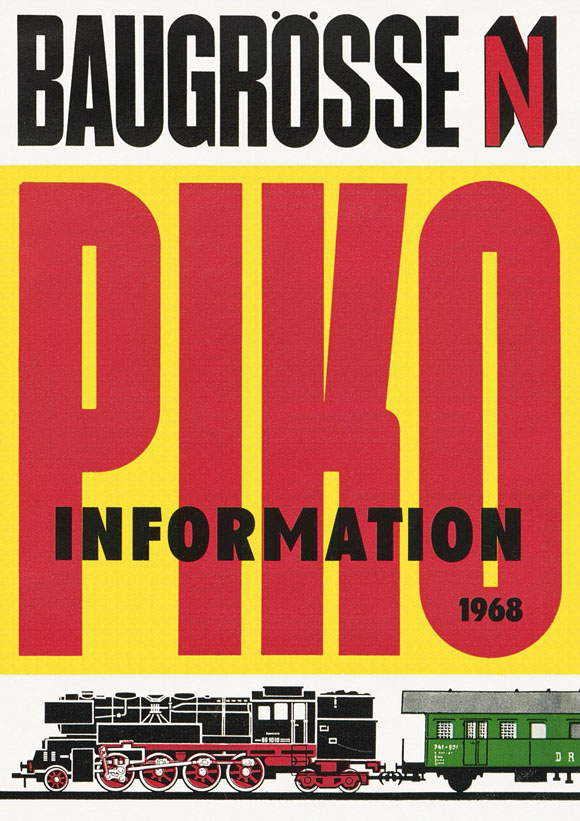 Piko Baugrösse N Information 1968