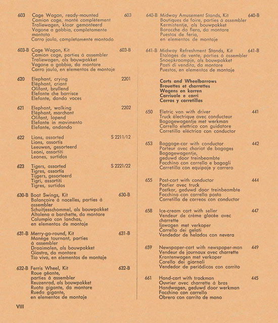 Preiser Hauptkatalog 1960