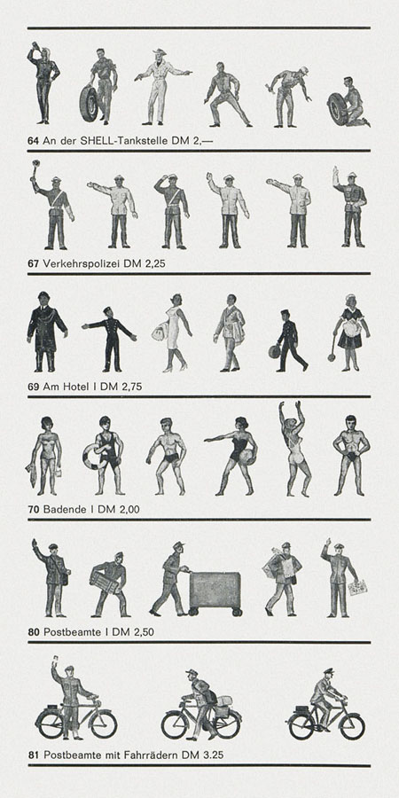 Preiser Figuren Auswahl 1965