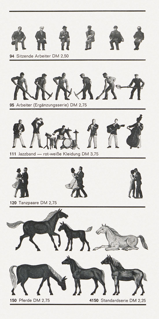 Preiser Figuren Auswahl 1966