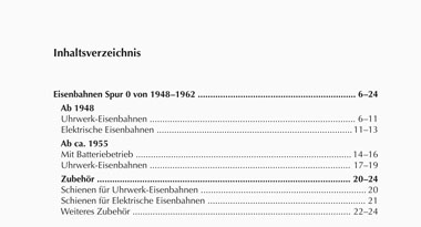 Buch Blechspielzeug Distler 1948-1962 Inhaltsverzeichnis