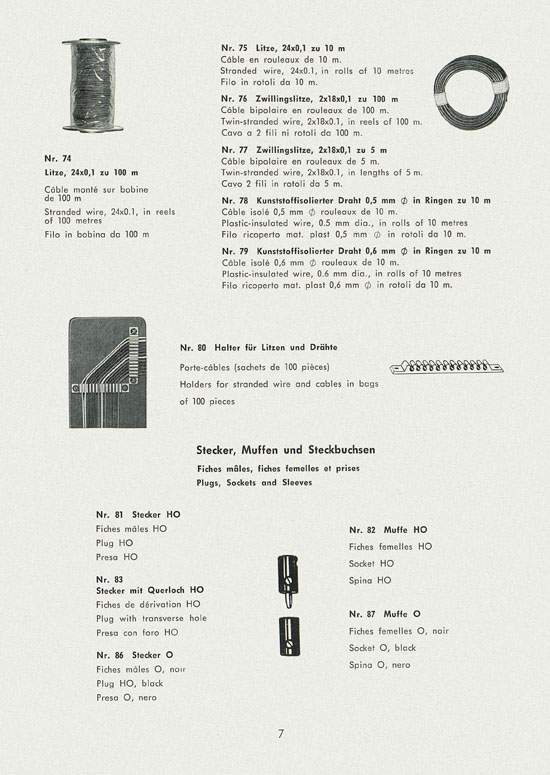 Schneider Modellbahnzubehör Prospekt 1964