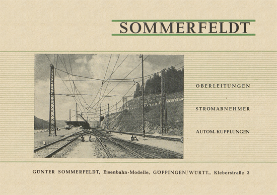 Sommerfeldt Oberleitungen Katalog 1951-1952