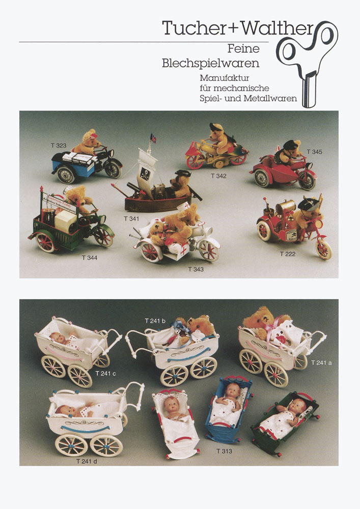 Tucher & Walther Produktblatt Teddy-Modelle 1998