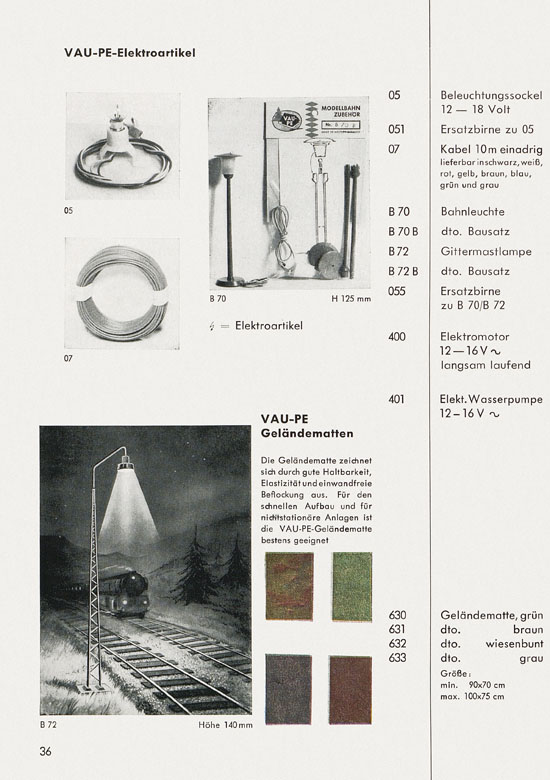 Vau-Pe Katalog 1967