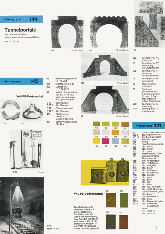 Vau-Pe Katalog um 1970