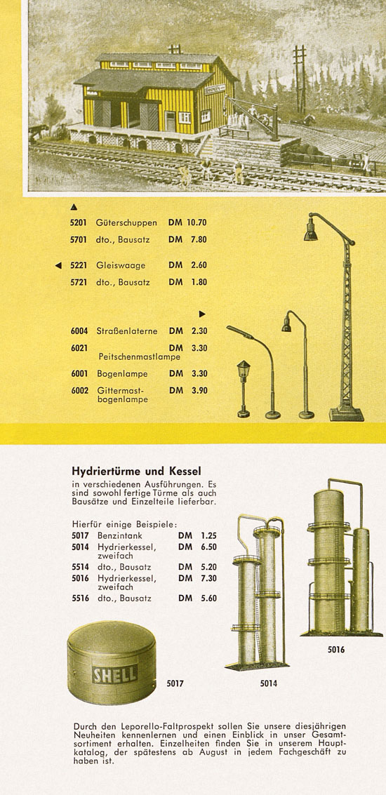 Vollmer Faltblatt Neuheiten 1961