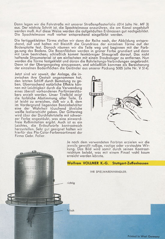 Vollmer 1000 Möglichkeiten Hydrierwerk 1960