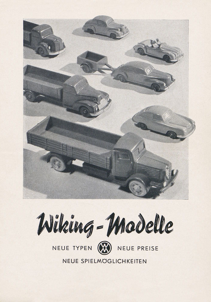 Wiking Katalog 1952, Wiking Modellbau Kataloge, Preisliste 1952, Bildpreisliste 1952, Verkehrsmodelle 1952